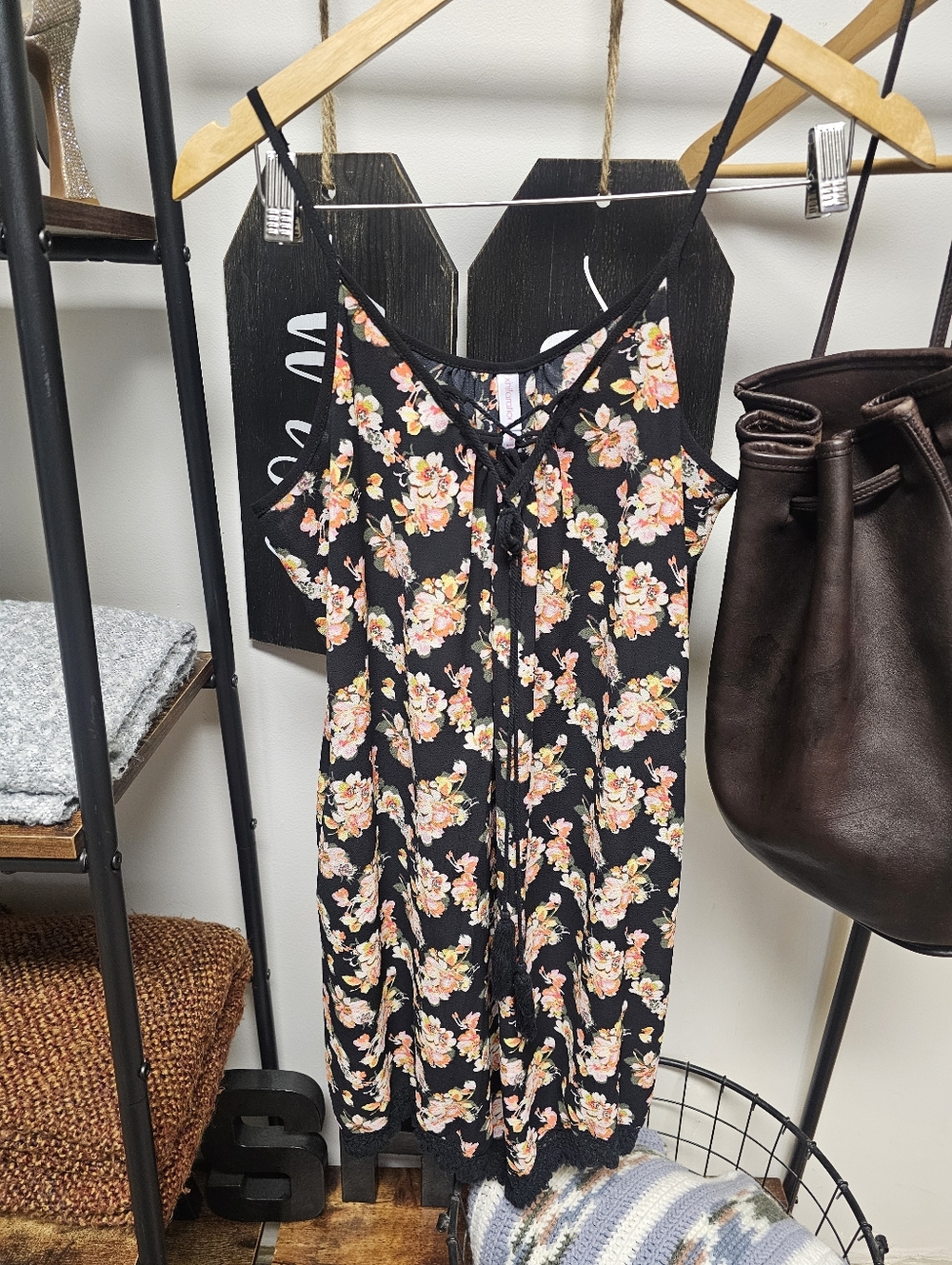 Xhilaration Black Slip Dress - Picture 2 of 7